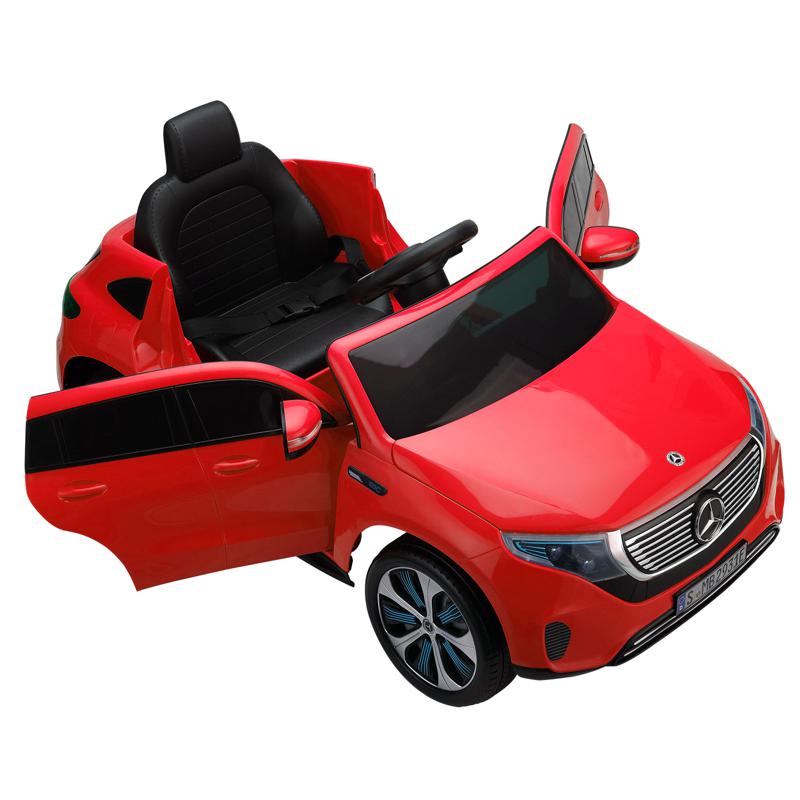 Tobbi Mercedes-Benz EQC Officially Licensed Ride-On Kid's Toy Car, Red mercedes benz eqc licensed ride on kids electric car red 7