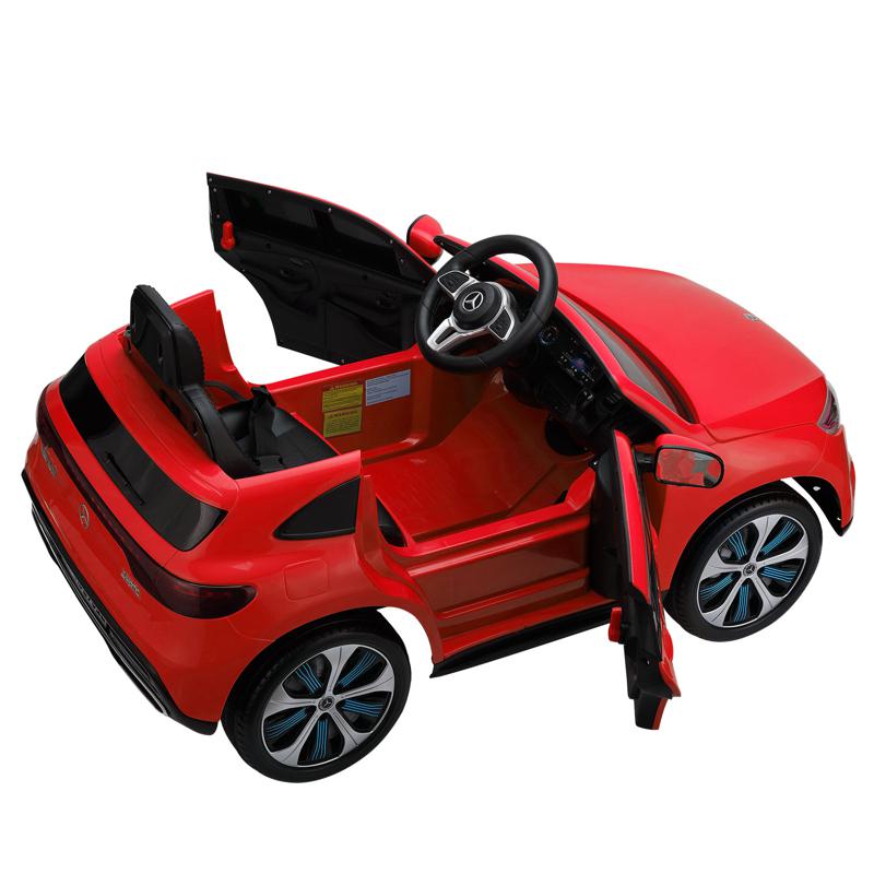 Tobbi Mercedes-Benz EQC Officially Licensed Ride-On Kid's Toy Car, Red mercedes benz eqc licensed ride on kids electric car red 9