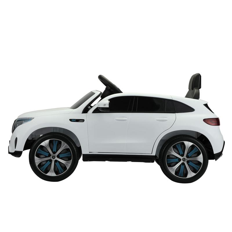 Tobbi Mercedes-Benz EQC Officially Licensed Ride-On Kid’s Toy Car, White mercedes benz eqc licensed ride on kids electric car white 0 1