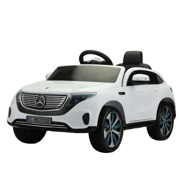 Thanksgiving mercedes benz eqc licensed ride on kids electric car white 1 2