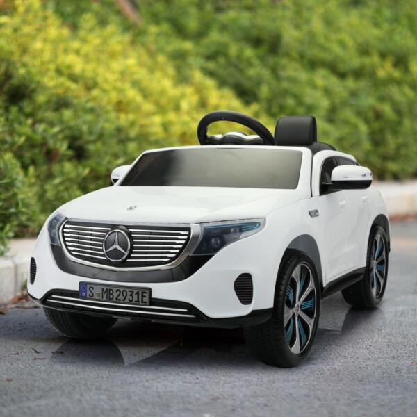 Black Friday mercedes benz eqc licensed ride on kids electric car white 14