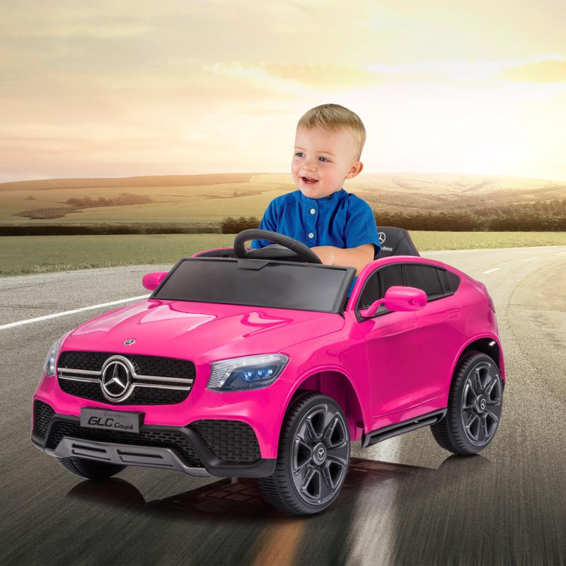 Tobbi Mercedes Benz GLC Licensed Kid's Electric Toy Car Vehicle, Pink mercedes benz glc licensed 12v kids eleectric car pink 18