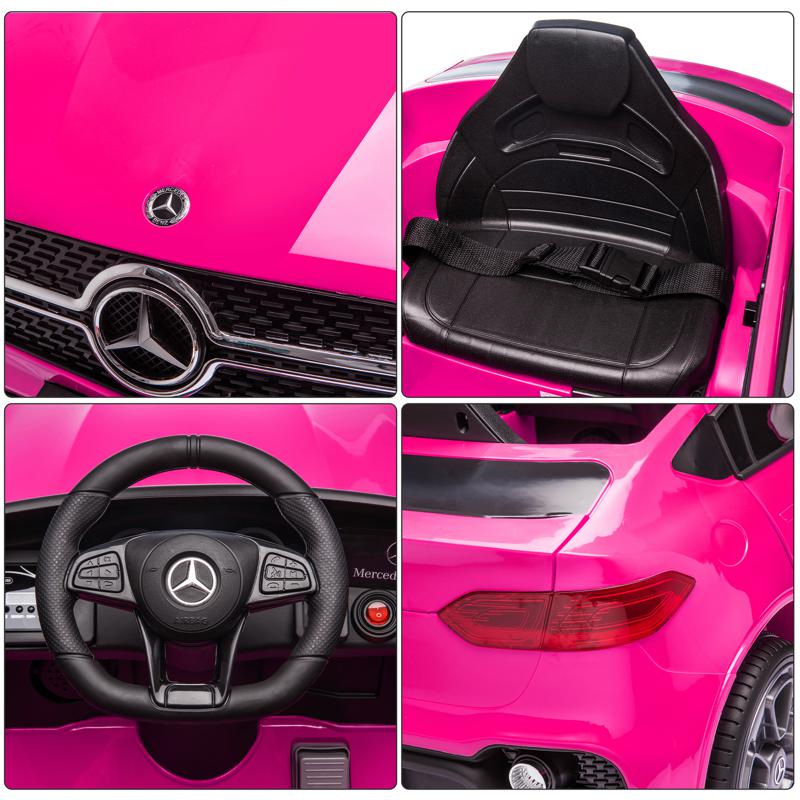 Tobbi Mercedes Benz GLC Licensed Kid's Electric Toy Car Vehicle, Pink mercedes benz glc licensed 12v kids eleectric car pink 42