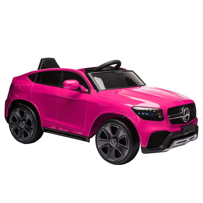 Tobbi Mercedes Benz GLC Licensed Kid's Electric Toy Car Vehicle, Pink mercedes benz glc licensed 12v kids eleectric car pink 7
