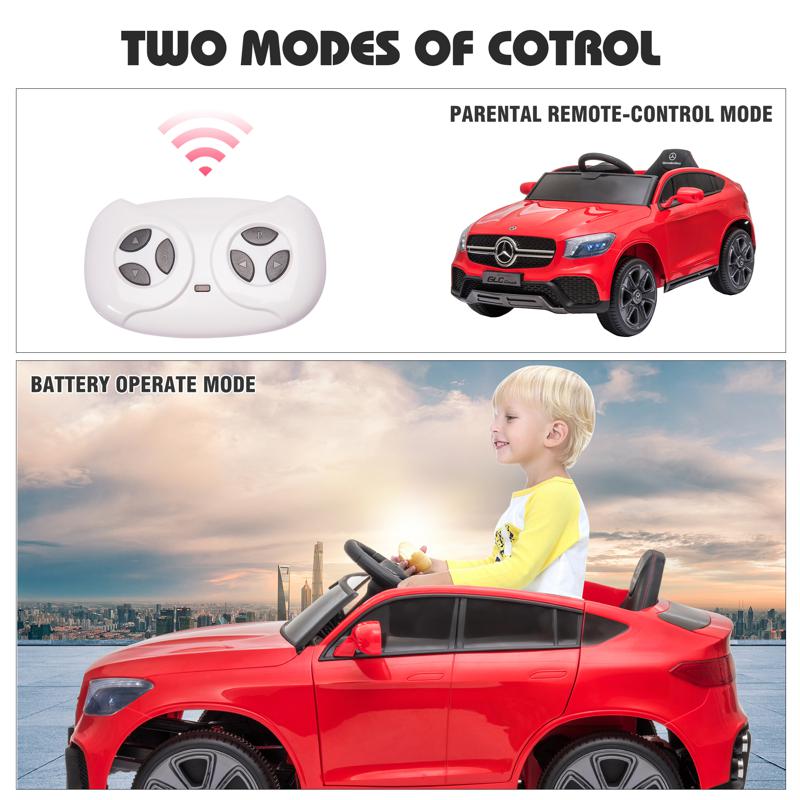 Tobbi Mercedes Benz GLC Licensed Kid's Electric Toy Car Vehicle, Red mercedes benz glc licensed 12v kids eleectric car red 41 2