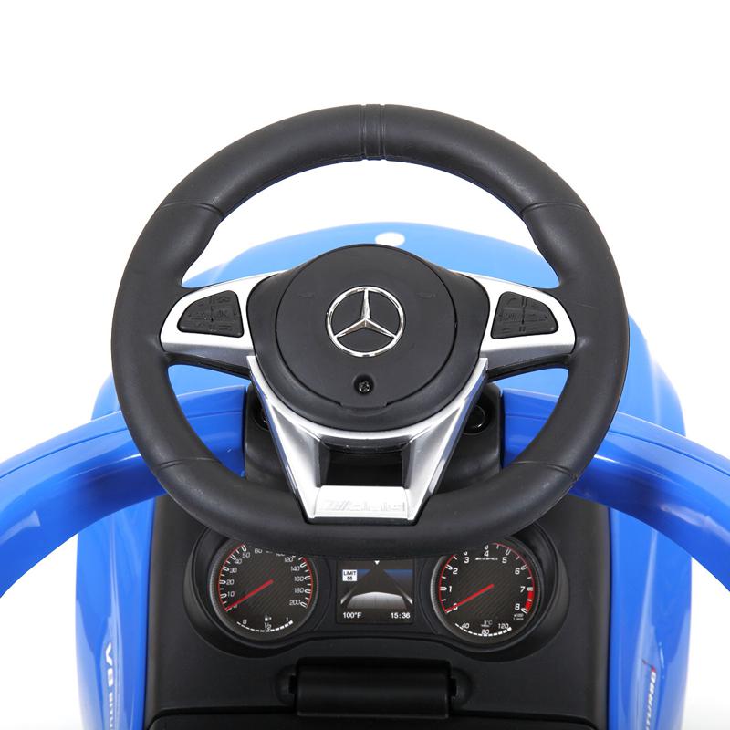 Tobbi Mercedes Benz Ride On Push Car for Toddlers, Blue mercedes benz licensed ride on push car for toddlers aged 1 3 years blue 21 1