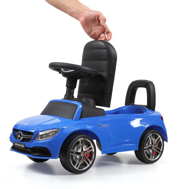 Tobbi Mercedes Benz Ride On Push Car for Kids, Blue mercedes benz push ride on car for toddlers blue 16
