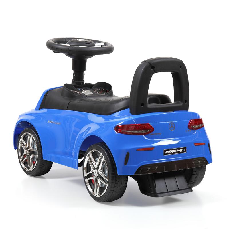 Tobbi Mercedes Benz Ride On Push Car for Kids, Blue mercedes benz push ride on car for toddlers blue 19