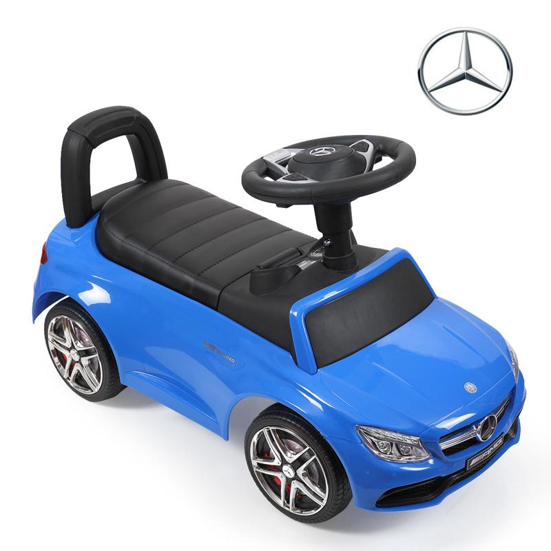 Tobbi Mercedes Benz Ride On Push Car for Kids, Blue mercedes benz push ride on car for toddlers blue 41