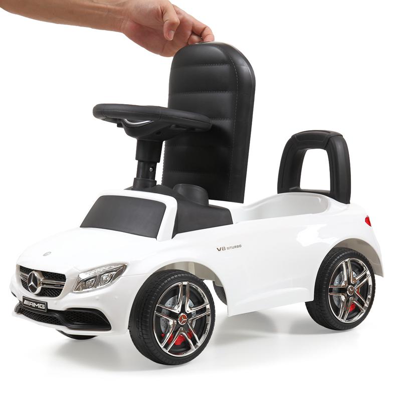 Tobbi Mercedes Benz Ride On Push Car for Kids, White mercedes benz push ride on car for toddlers white 18