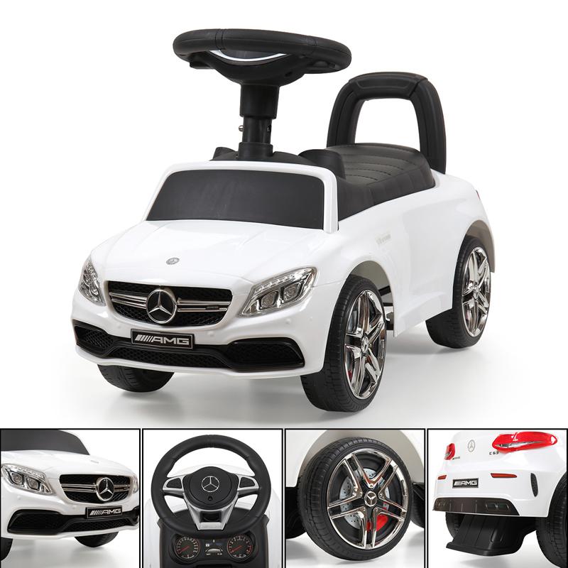 Tobbi Mercedes Benz Ride On Push Car for Kids, White mercedes benz push ride on car for toddlers white 30