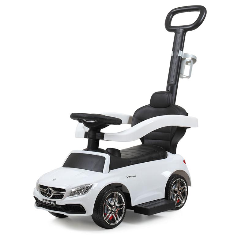 Tobbi Mercedes Benz Ride On Push Car for Toddlers, White mercedes benz ride on push car for toddlers aged 1 3 years white 1
