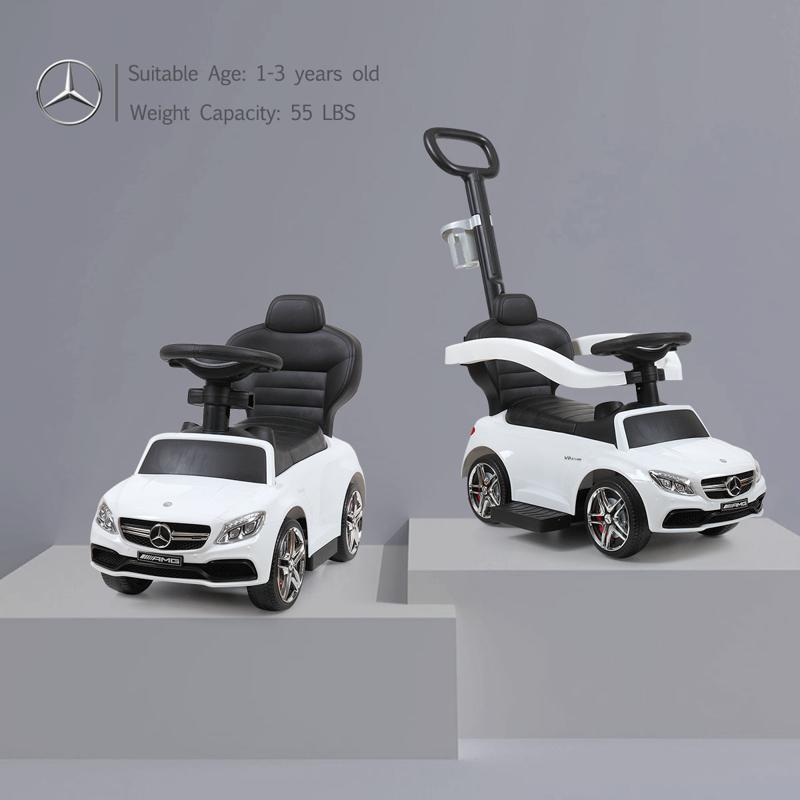 Tobbi Mercedes Benz Ride On Push Car for Toddlers, White mercedes benz ride on push car for toddlers aged 1 3 years white 12