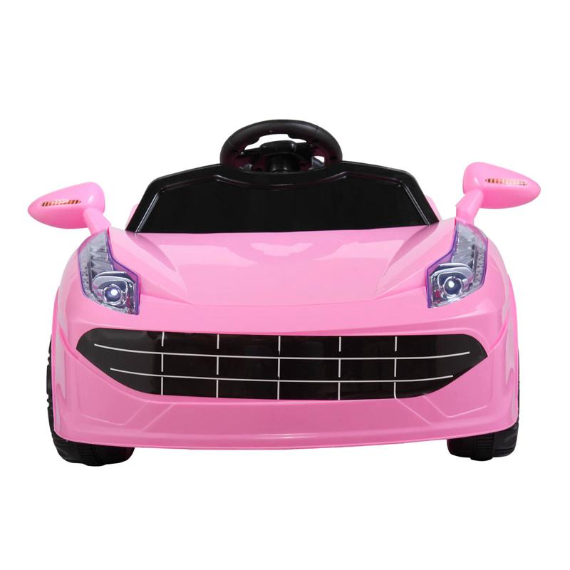 Tobbi 6V Power Wheel for Kids Racing Car Toy, Pink remote control kids ride on racing car blue 2