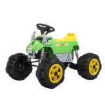 Tobbi 12V Electric Cars for Kids, Battery Operated Ride On Toy ATV Quad Wheel Vehicle with Double Motor, Spring Suspension, Music, Horn, Green ride on car atv 4 wheel shock beach vehicle green 30