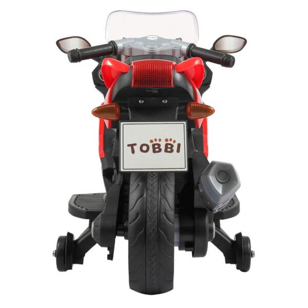 Tobbi Electric Ride On Motorcycle Toy for Kids, Red ride on toy racing motorcycle for kids red 12