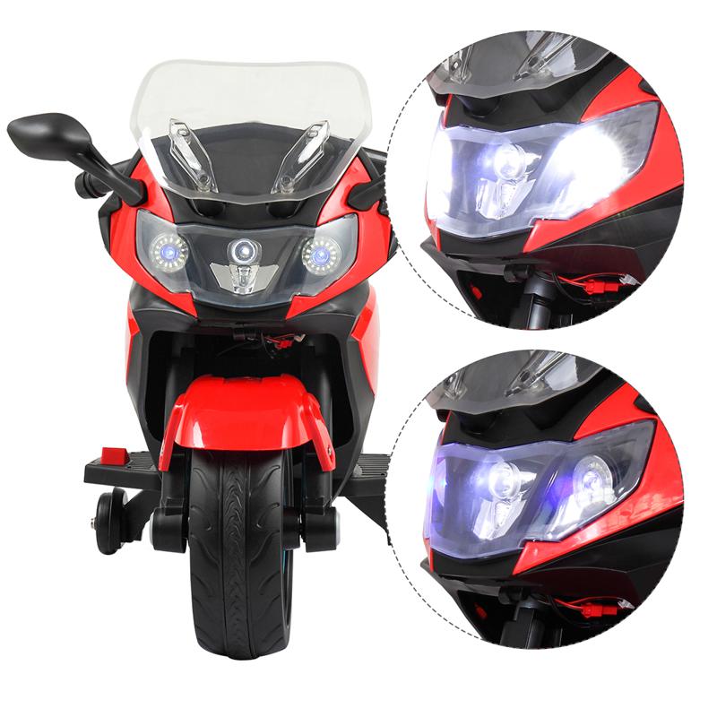 Tobbi Electric Ride On Motorcycle Toy for Kids, Red ride on toy racing motorcycle for kids red 29 1