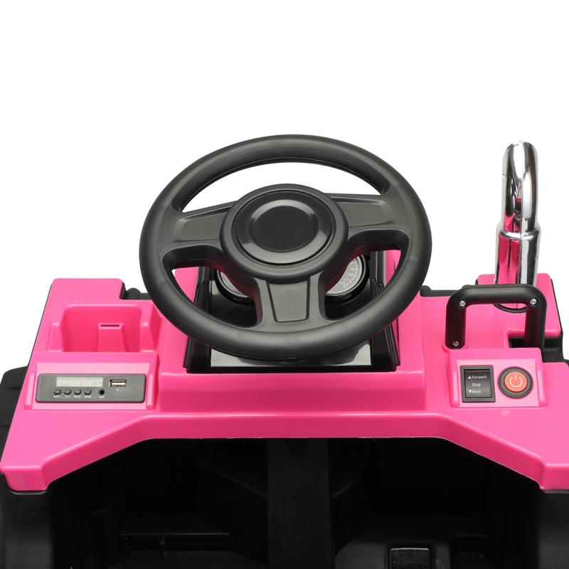 Tobbi Electric Ride-on Dump Truck Toy with Remote romote contral kids ride on car licensed rose red 19
