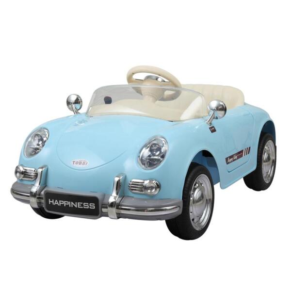 Tobbi Retro Ride On Car for Toddler W/ RC romote contral kids ride on car licensed white 22