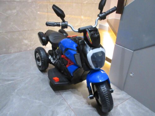 Tobbi 6V Kids 3 Wheel Ride On Motorcycle for 3-6 Years, Blue photo review