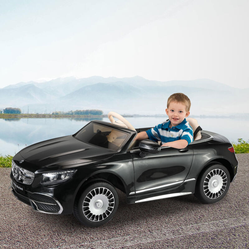Tobbi 12V Mercedes Kids Ride on Car with Remote Conrtol, Black th17f0430 cj3