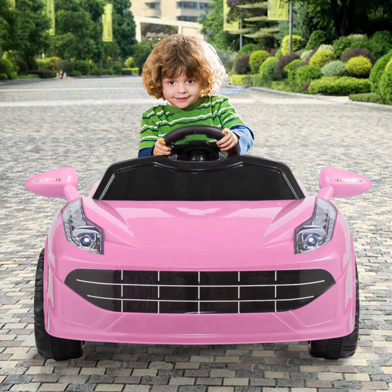 Tobbi 6V Power Wheel for Kids Racing Car Toy, Pink th17h0432 zt8