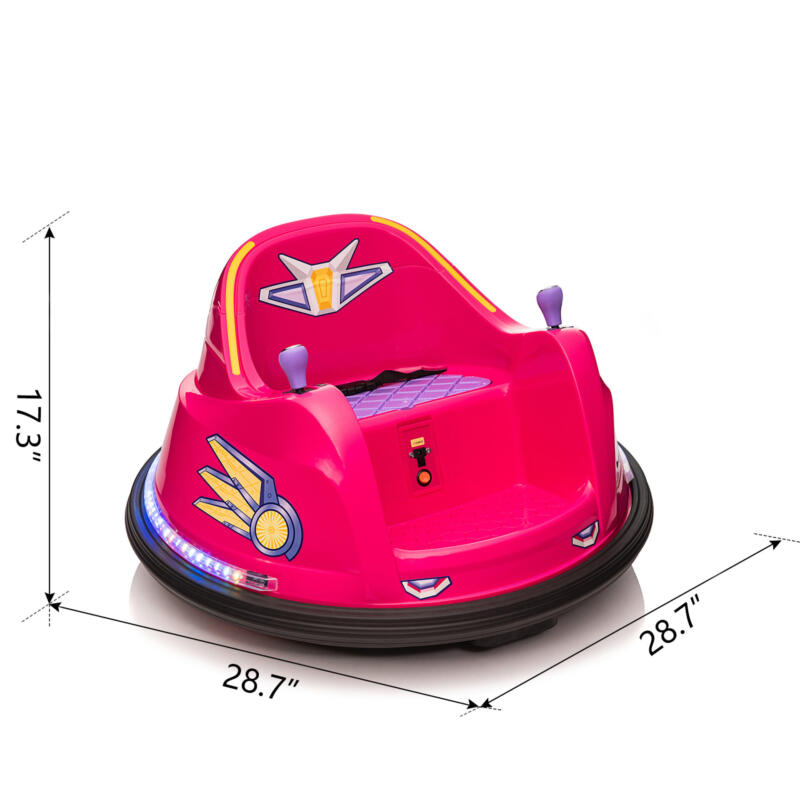 Tobbi 6V Bumper Car Electric Rechargeable Vehicle Toy th17k0865 cct
