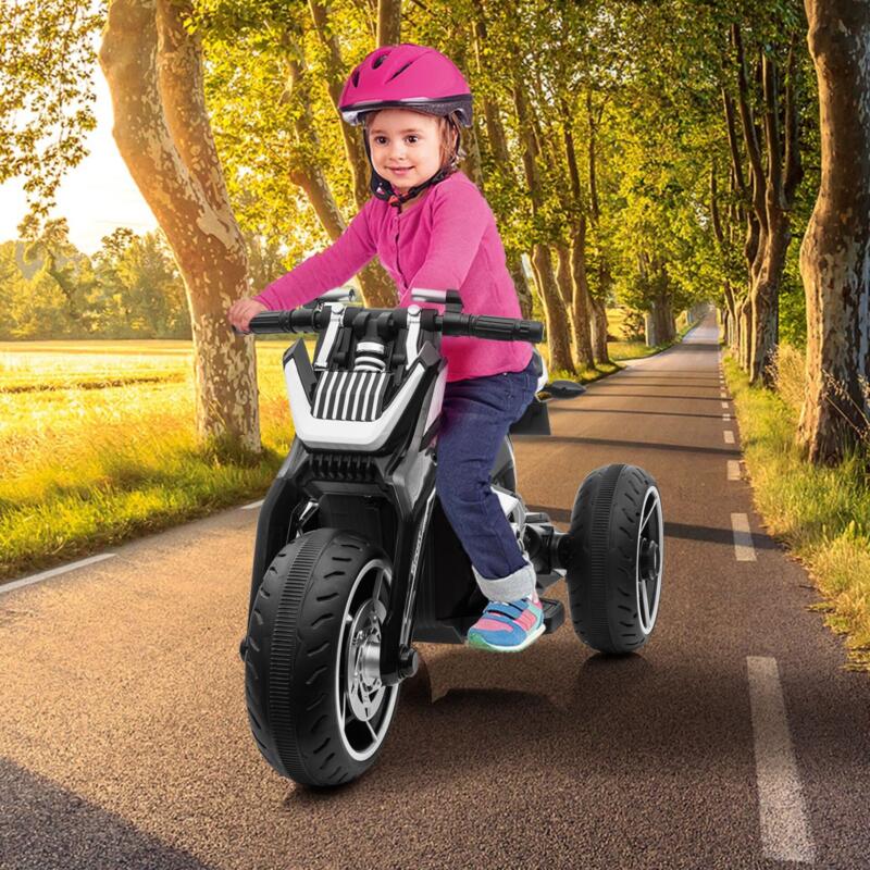 Tobbi 6V Battery Power Ride On Motorcycle for Kids, Black th17l0614 zt15