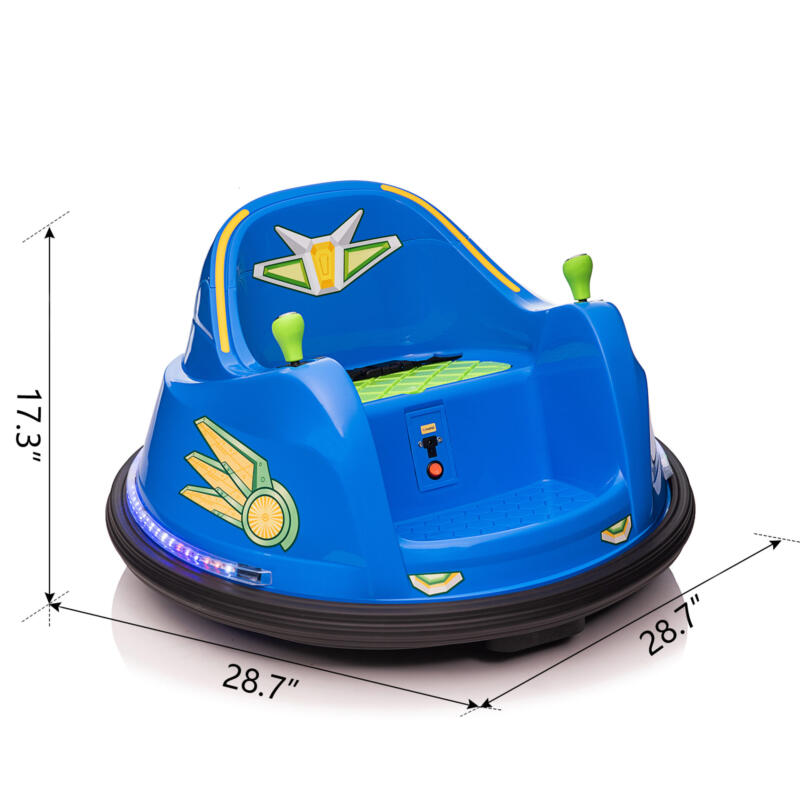 Tobbi 6V Electric Bumper Car for Kids w/ 360 Degree Spin th17l0866 cct