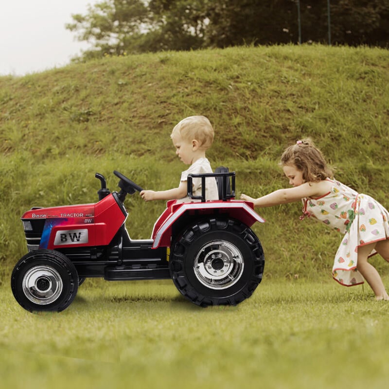 Tobbi 12V Kids Ride On Tractor with Remote Control for 3-6 Years, Red th17s0547 zt8
