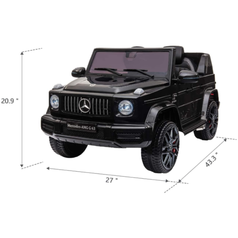Tobbi 12V Mercedes-Benz AMG G63 Kids Ride On Cars Toys with Remote Control, Black 2