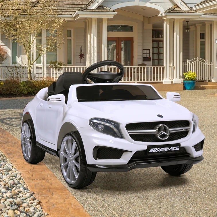Tobbi Licensed Mercedes Benz RC Car Toy with Double Doors, White 2