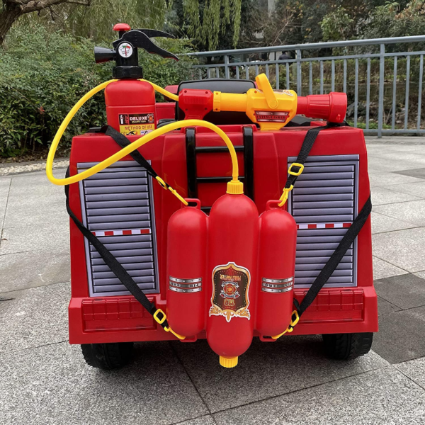 Tobbi 12V Kids Ride on Toys Fire Truck Real Driving Experience with Remote Control, Red 下载 24 1