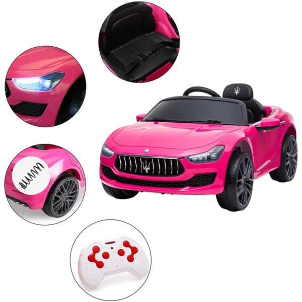 Tobbi 12V Maserati Licensed Kids Ride On Car with Remote Control, Pink 下载 30 2