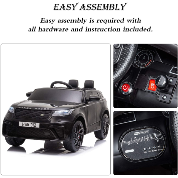 Tobbi 12V Licensed Land Rover Electric Kids Ride On Car with Remote Control, Black 下载 31 1