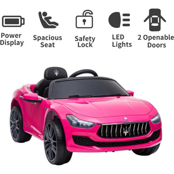 Tobbi 12V Maserati Licensed Kids Ride On Car with Remote Control, Pink 下载 32 2