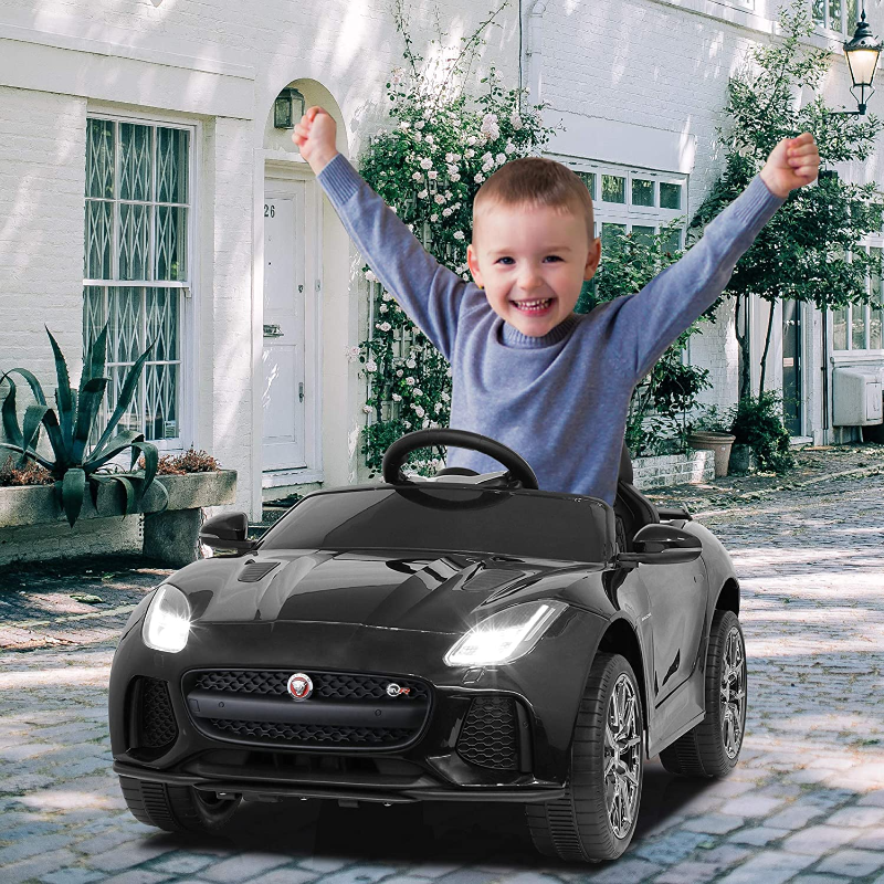 Tobbi Kids Power Wheel Jaguar F-Type SVR with Remote, Black 41