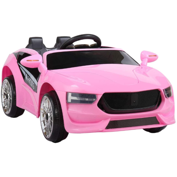Tobbi 6V Kids Electric Car Battery Powered Racing Car with Remote Control, Pink 下载 52