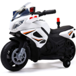 Tobbi 6V Kids Ride On Police Motorcycle for 2-4 Years, White 下载 6 3