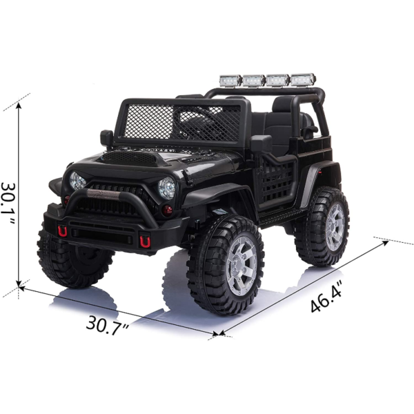 Tobbi 12V Electric Ride On Truck for Kids with Remote Control, Black 下载 61