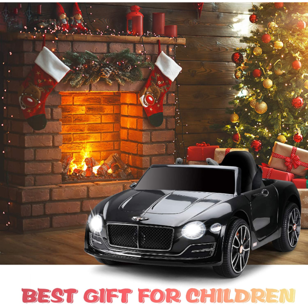 Tobbi 12V Bentley Licensed Electric Kids Ride On Car with Remote Control, Black 下载 67