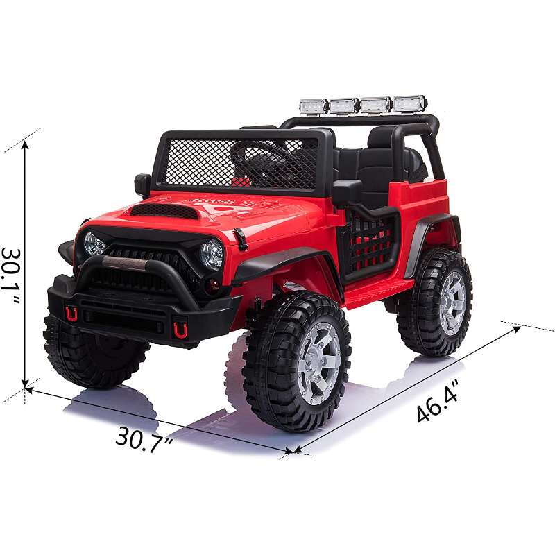 Tobbi 12V Extra Large Electric Ride On Truck for Kids with Remote Control, Red 83