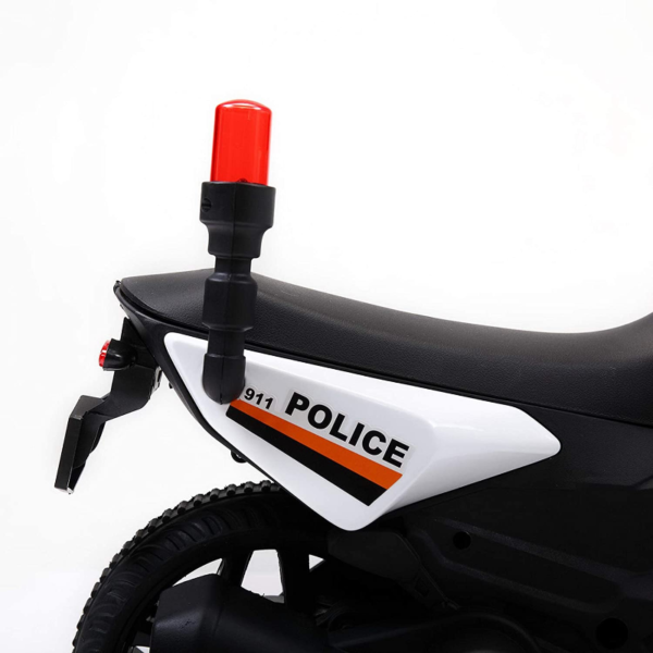 Tobbi Electric Kids Ride On Police Motorcycle for 2-4 Years, White 下载 9 2